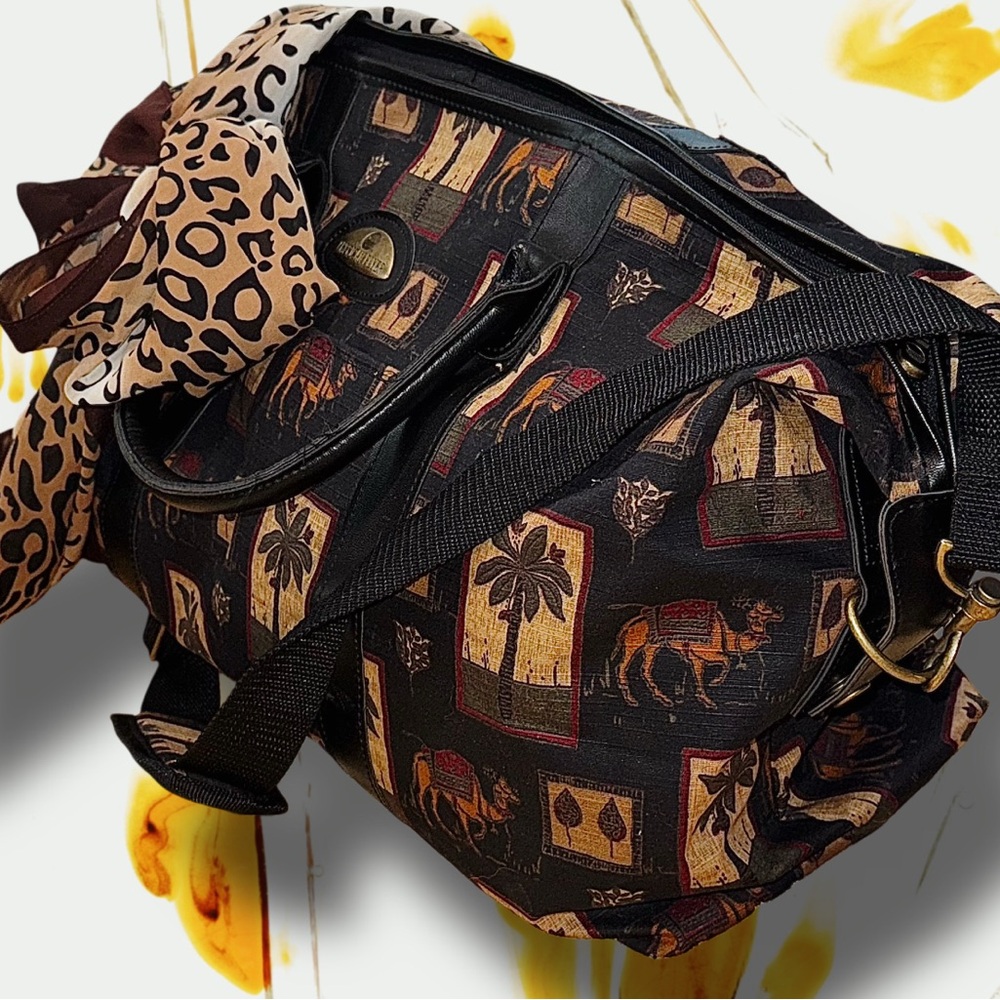 American Flyer Vintage Tropical Design Travel Bag